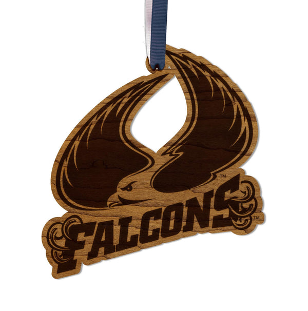 Saint Augustine's University Falcons Ornament – Crafted from Cherry or Maple Wood – Saint Augustine's Falcons