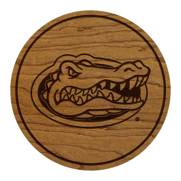 University of Florida Gators Coaster – Crafted from Cherry or Maple Wood – Florida Gators
