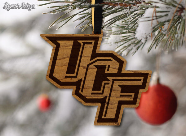 University of Central Florida UCF Ornament – Crafted from Cherry and Maple Wood – UCF Knights