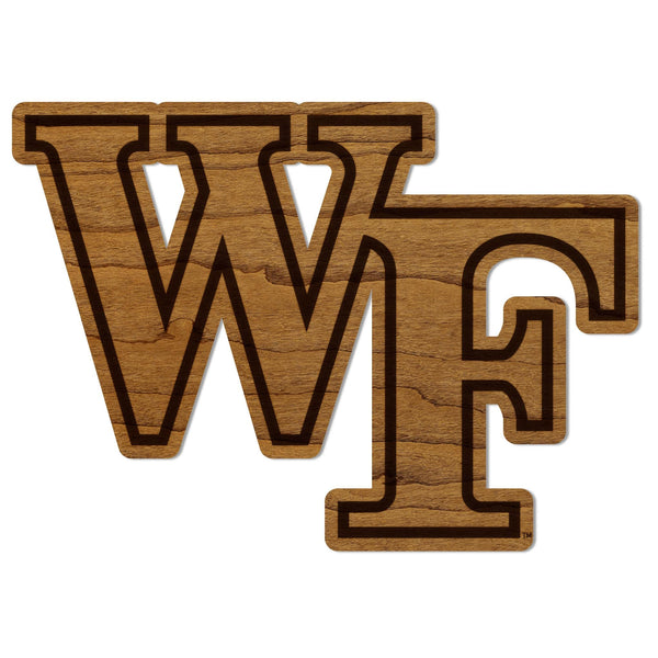 Wake Forest University WF Magnet - Crafted from Cherry or Maple Wood - Wake Forest Demon Deacons