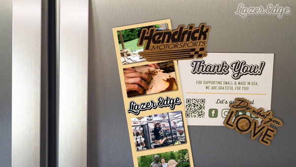 Hendrick Motorsport Wooden Magnet | Crafted from Cherry and Maple Wood | Made in USA | Officially Licensed by Hendrick Motorsport