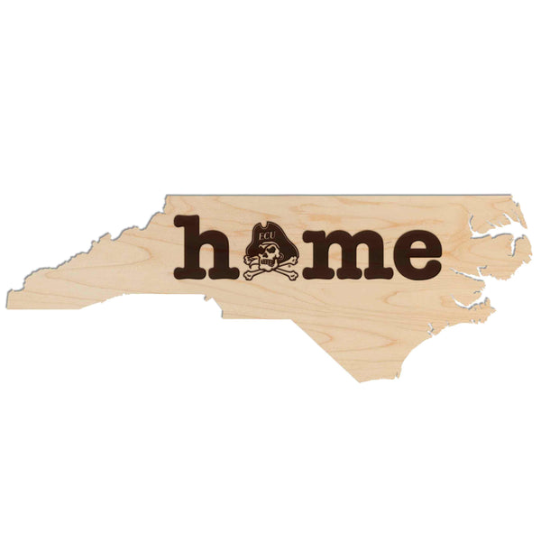 East Carolina University Home Wall Hanging - Crafted from Cherry or Maple Wood - ECU Pirates