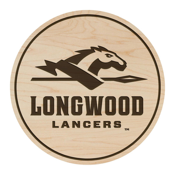Longwood University Lancers Coaster – Crafted from Cherry or Maple Wood – Longwood Lancers