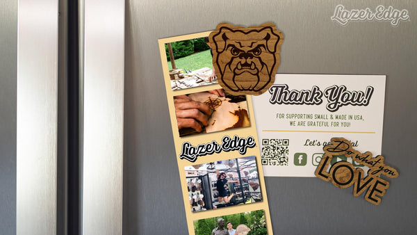 Butler University Bulldog Magnet - Crafted from Cherry or Maple Wood - Butler Bulldogs