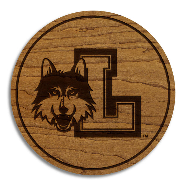 Loyola-Chicago Ramblers Logo Coaster – Crafted from Cherry or Maple Wood – Loyola-Chicago Ramblers