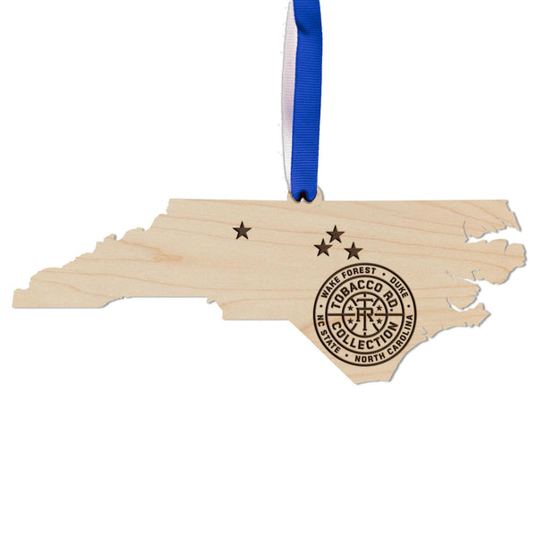 Tobacco Road Ornament – Crafted from Cherry and Maple Wood
