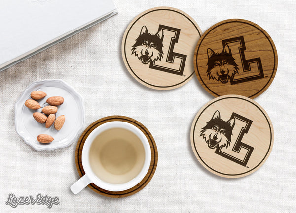 Loyola-Chicago Ramblers Logo Coaster – Crafted from Cherry or Maple Wood – Loyola-Chicago Ramblers