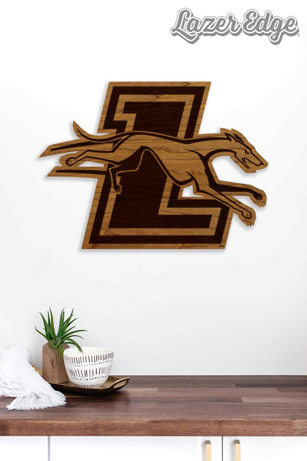 Loyola University Maryland Logo Cutout Wall Hanging - Crafted from Cherry or Maple Wood - Loyola Maryland Greyhounds