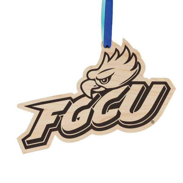 Florida Gulf Coast University FGCU Ornament – Crafted from Cherry and Maple Wood – FGCU Eagles