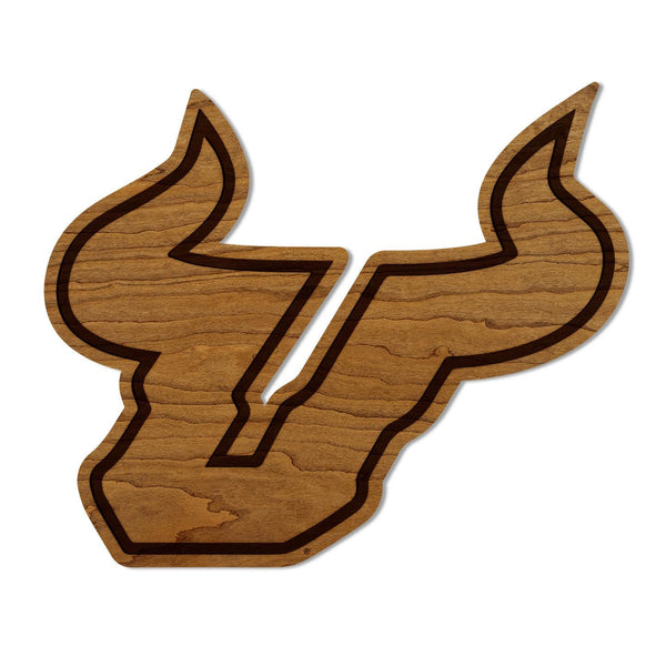 University of South Florida Bulls Wall Hanging – Crafted from Cherry and  Maple Wood - University of South Florida Bulls
