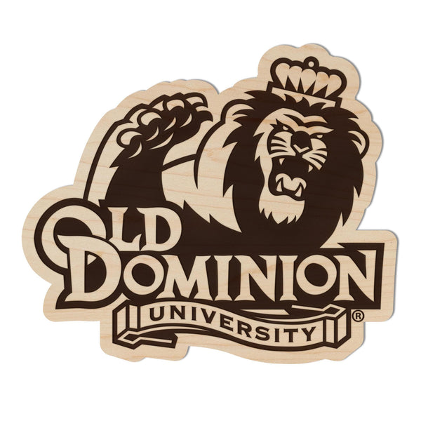 Old Dominion University Monarchs Magnet - Crafted from Cherry or Maple Wood - Old Dominion Monarchs