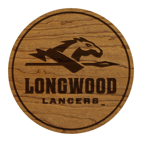 Longwood University Lancers Coaster – Crafted from Cherry or Maple Wood – Longwood Lancers