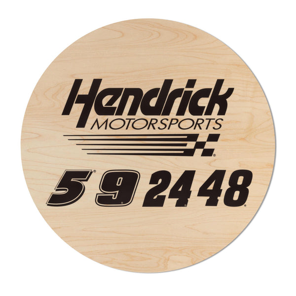 Hendrick Motorsports Wall Hanging  | Crafted from Cherry and Maple Wood | Made in USA | Officially Licensed by Hendrick Motorsports