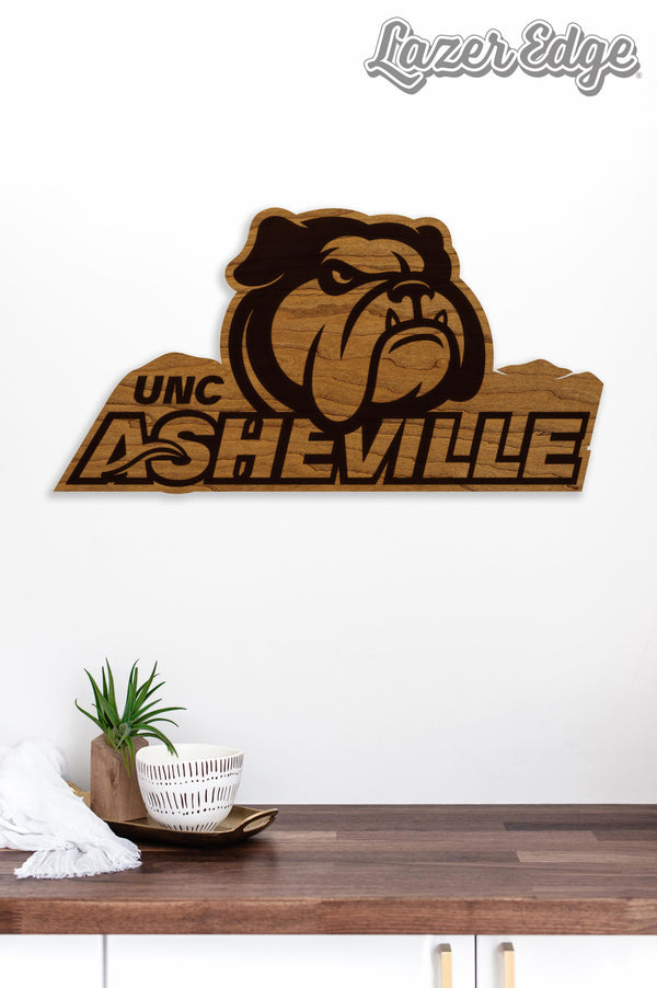 UNC Asheville Logo Cutout Wall Hanging – Crafted from Cherry and  Maple Wood