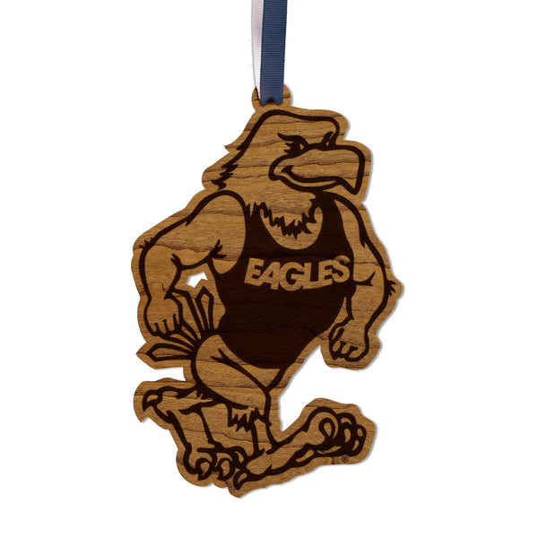 Georgia Southern University Strutting Eagle Ornament – Crafted from Cherry Wood and Maple – Georgia Southern Eagles