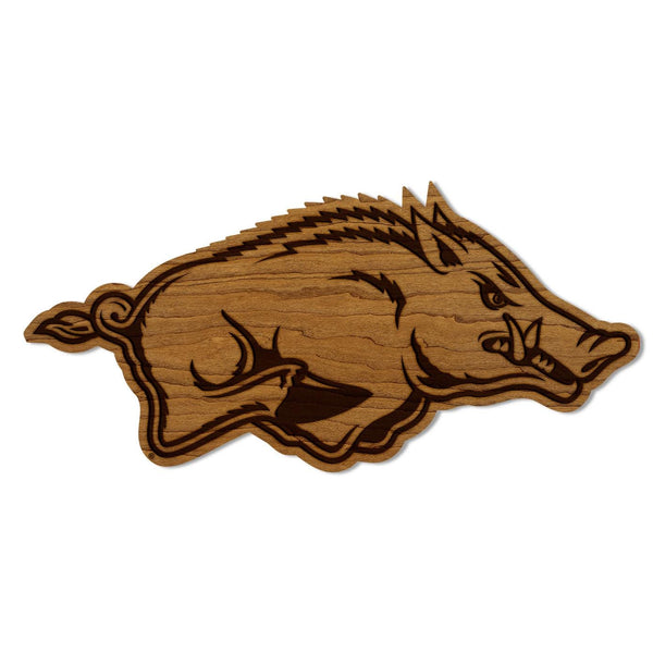University of Arkansas Razorback Cutout Wall Hanging – Crafted from Cherry and  Maple Wood - Arkansas Razorbacks