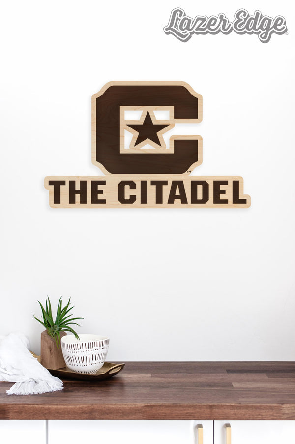 The Citadel Block C Wall Hanging – Crafted from Cherry and  Maple Wood - The Citadel Cadets