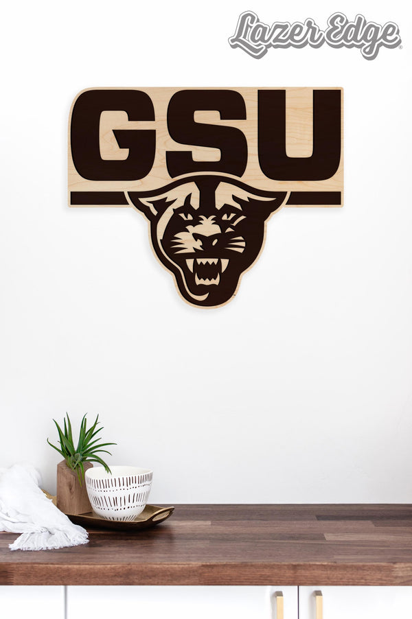 Georgia State University Panthers Wall Hanging - Crafted from Cherry or Maple Wood