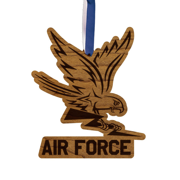 Air Force Academy Falcons Ornament – Crafted from Cherry and Maple Wood – Air Force Falcons