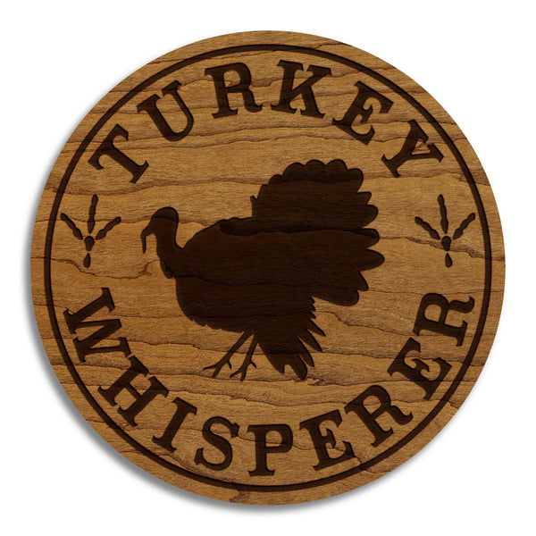 Turkey Whisperer Coaster – Crafted from Cherry or Maple Wood