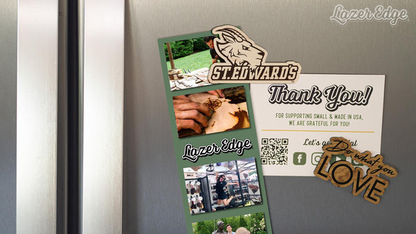 St. Edward's University Logo Magnet - Crafted from Cherry or Maple Wood - St. Edward's Hilltoppers