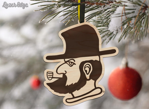 Appalachian State University Yosef Ornament – Crafted from Cherry and Maple Wood – App State Mountaineers