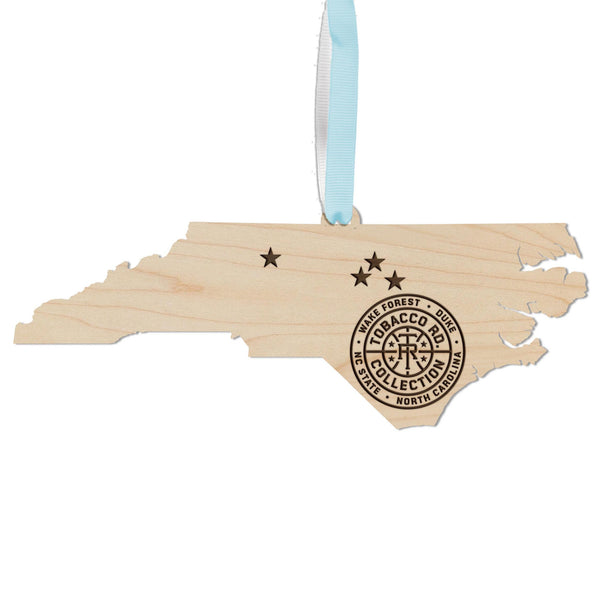 Tobacco Road Ornament – Crafted from Cherry and Maple Wood