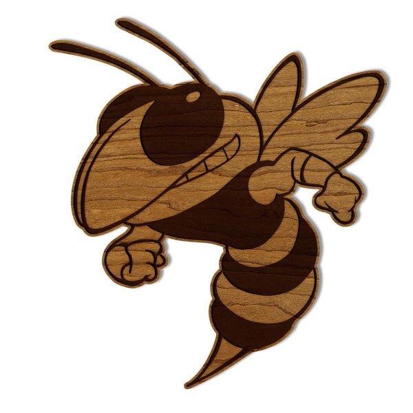 Georgia Tech Yellow Jackets Logo Wall Hanging - Crafted from Cherry or Maple Wood - Georgia Tech Yellow Jackets