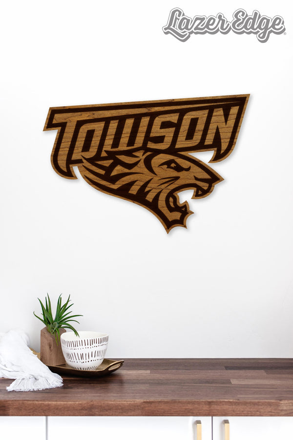 Towson University Tiger Cutout Wall Hanging – Crafted from Cherry and  Maple Wood - Towson Tigers