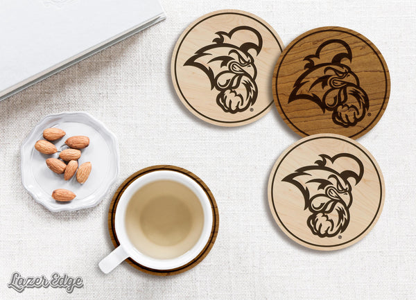 Coastal Carolina University Chanticleers Coaster – Crafted from Cherry or Maple Wood – Coastal Carolina Chanticleers