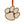 Load image into Gallery viewer, Clemson University Tiger Paw Ornament – Crafted from Cherry and Maple Wood – Clemson Tigers
