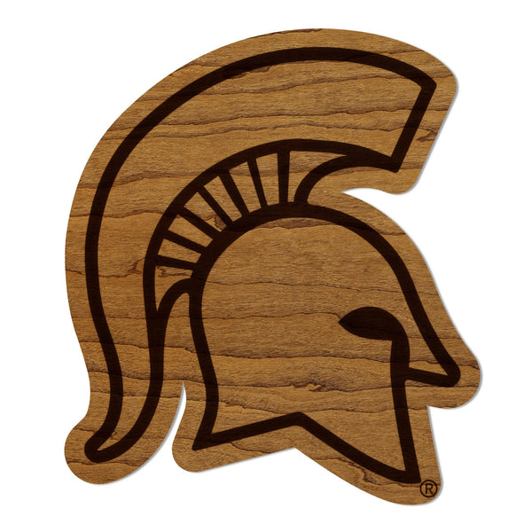 Michigan State University Spartan Magnet - Crafted from Cherry or Maple Wood - Michigan State Spartans