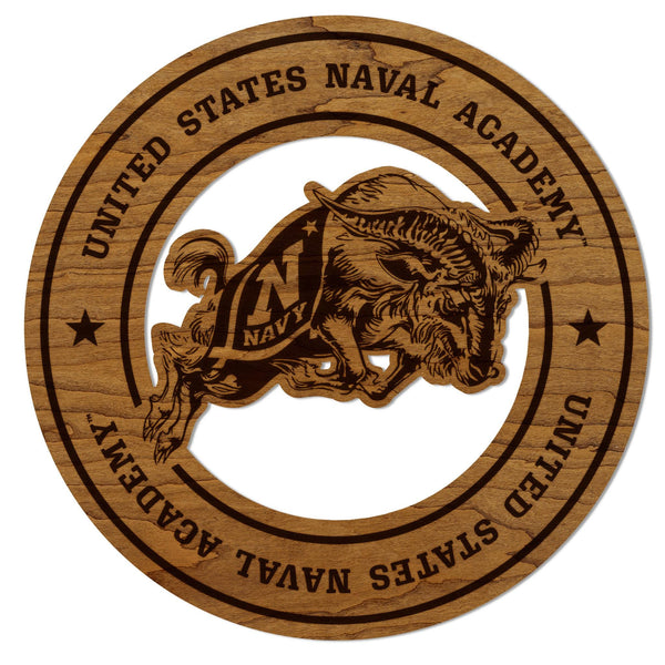 United States Naval Academy Wall Hanging – Crafted from Cherry and  Maple Wood - Navy Midshipmen