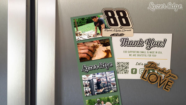 Rajah Kirby Caruth #88 Wooden Magnet | Crafted from Cherry and Maple Wood | Made in USA | Officially Licensed by JR Motorsport