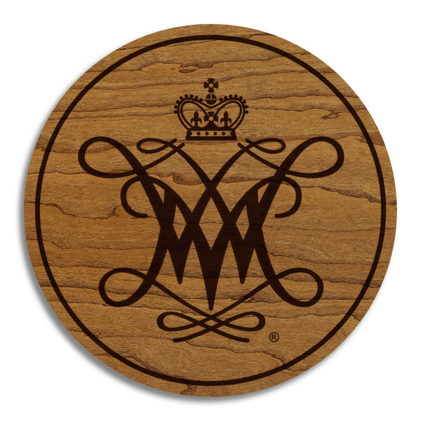 William and Mary University Cypher Coaster – Crafted from Cherry or Maple Wood – William and Mary Griffins