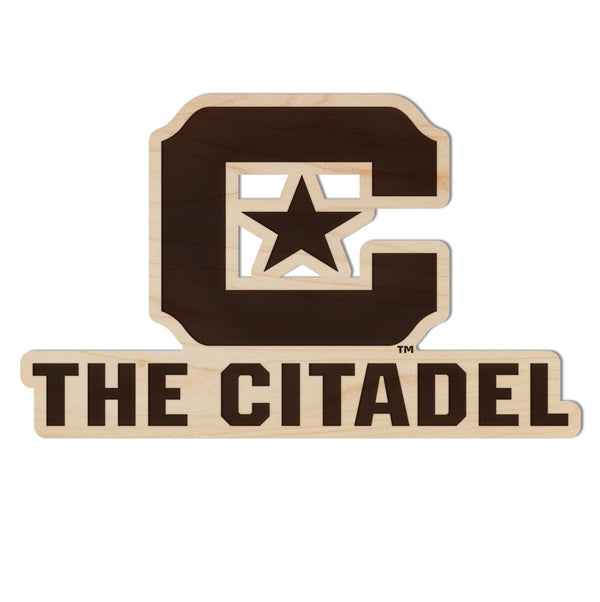 The Citadel C Magnet - Crafted from Cherry or Maple Wood - The Citadel Cadets
