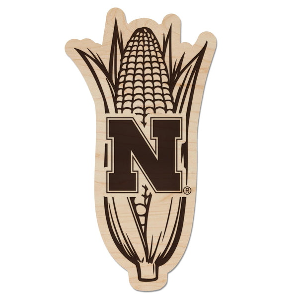 University of Nebraska N Corn Magnet - Crafted from Cherry or Maple Wood - Air Force Falcons