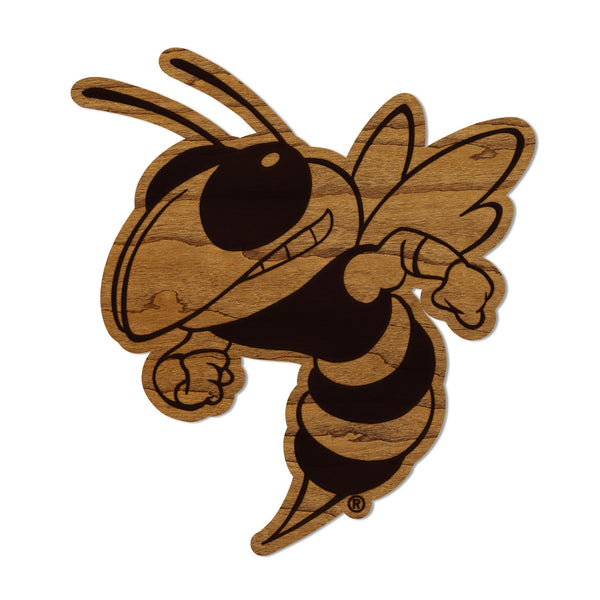 Georgia Tech Yellow Jacket Magnet - Crafted from Cherry or Maple Wood