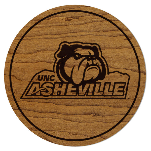 UNC Asheville Bulldogs Coaster – Crafted from Cherry or Maple Wood