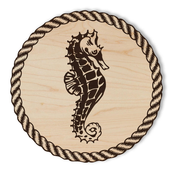 Seahorse Coaster – Crafted from Cherry or Maple Wood