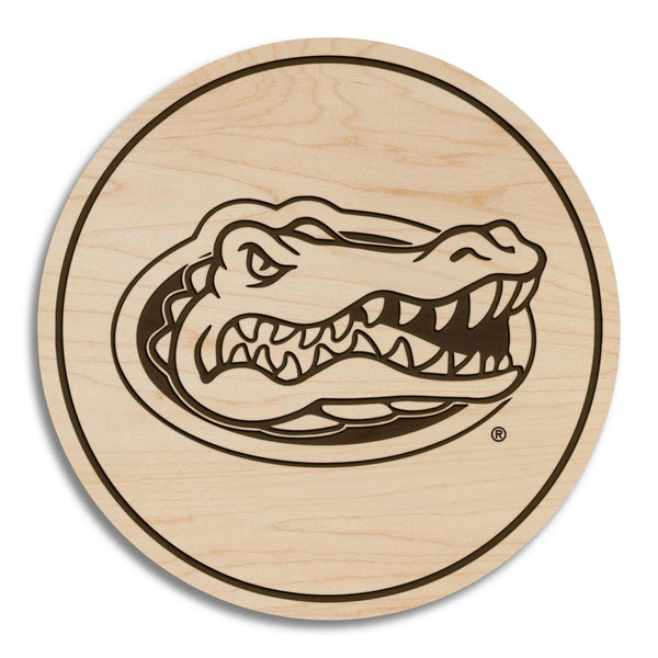 University of Florida Gators Coaster – Crafted from Cherry or Maple Wood – Florida Gators