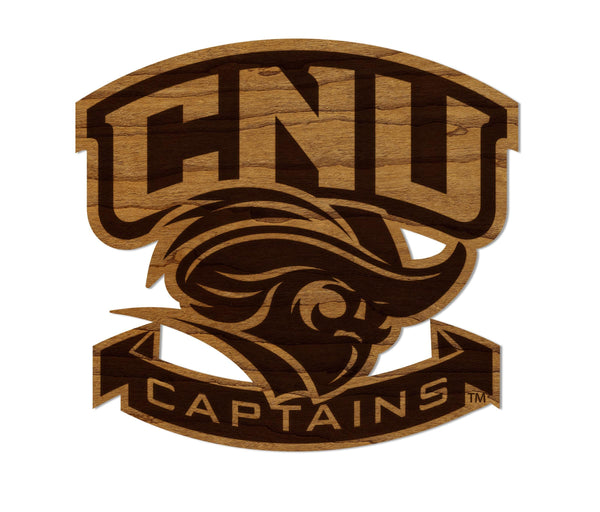 Christopher Newport University Captains Magnet - Crafted from Cherry or Maple Wood - CNU Captains