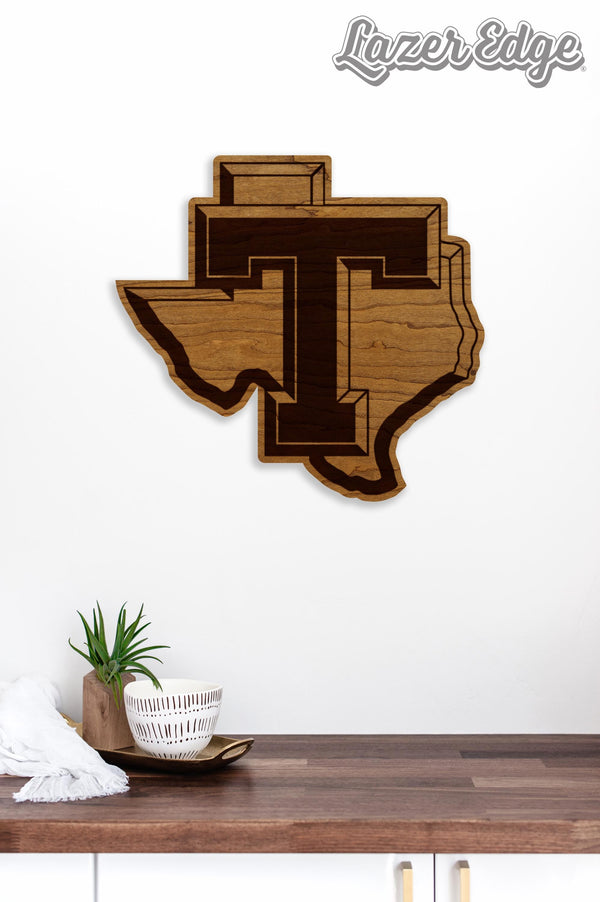Tarleton State University Institutional Mark Wall Hanging – Crafted from Cherry and  Maple Wood - Tarleton State Texans
