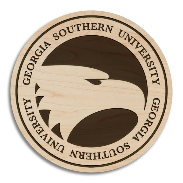 Georgia Southern Eagles Silhouette Coaster – Crafted from Cherry or Maple Wood – Georgia Southern Eagles