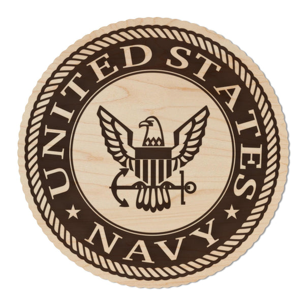 United States Navy Seal Coaster - Crafted from Cherry or Maple Wood