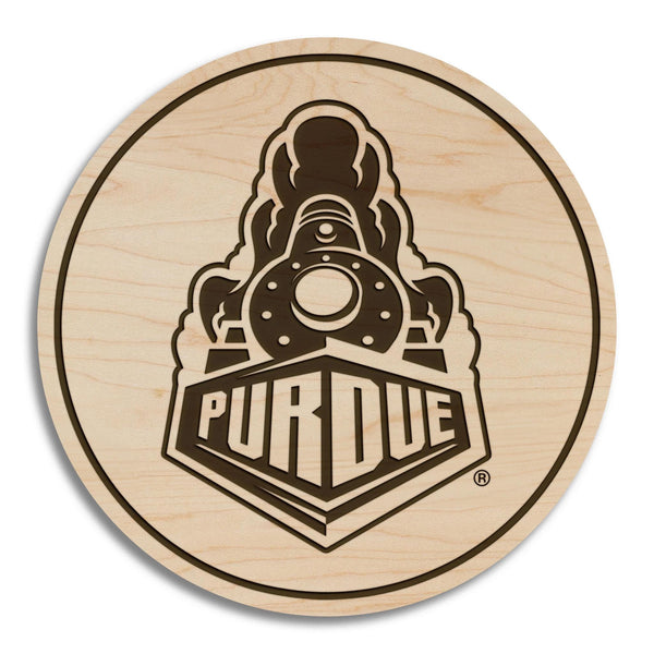 Purdue University Boilermakers Coaster – Crafted from Cherry or Maple Wood – Purdue University