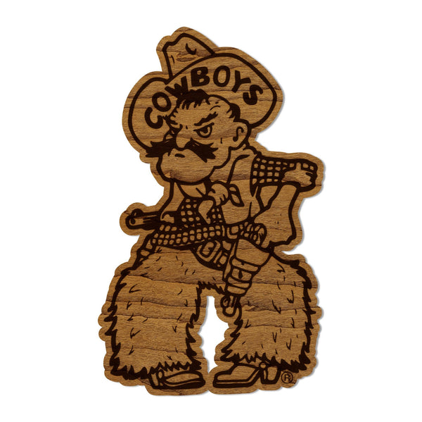 University of Wyoming Cowboys Magnet - Crafted from Cherry or Maple Wood - Wyoming Cowboys