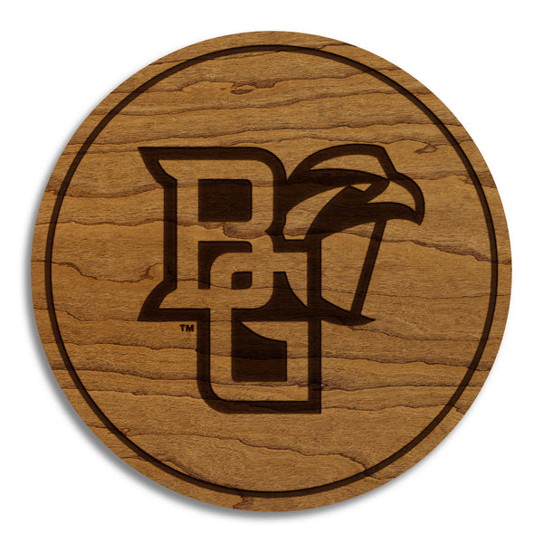Bowling Green State University Falcons Coaster – Crafted from Cherry or Maple Wood – BGSU Falcons