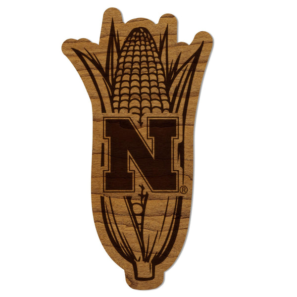 University of Nebraska N Corn Magnet - Crafted from Cherry or Maple Wood - Air Force Falcons