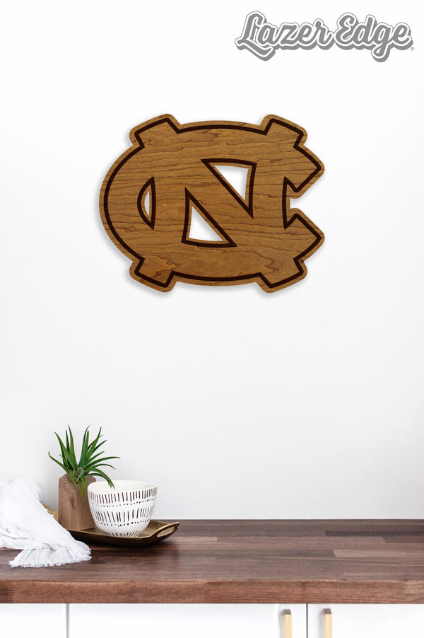 University of North Carolina Interlocked NC Wall Hanging – Crafted from Cherry and  Maple Wood - UNC Tarheels